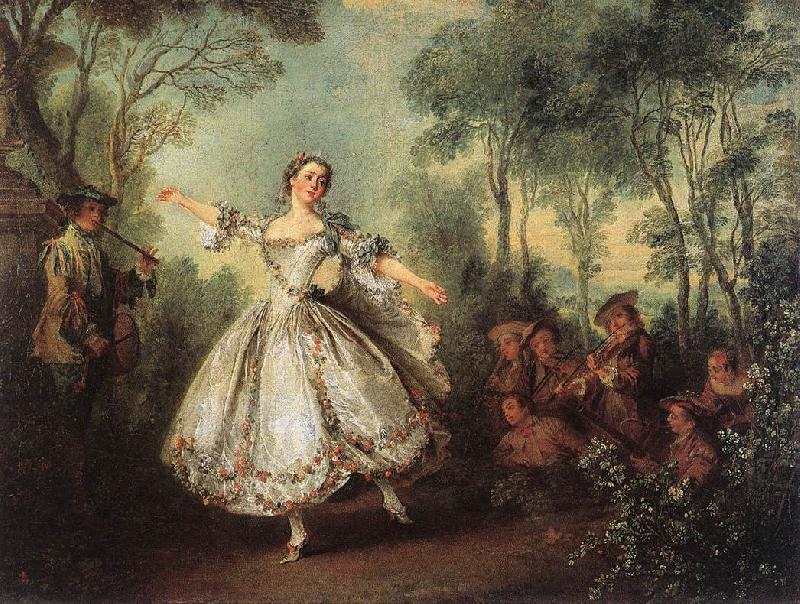 LANCRET, Nicolas Mademoiselle de Camargo Dancing g china oil painting image